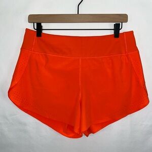 Allyson Felix x Athleta Legend Run With It Shorts Bright Orange M Activewear